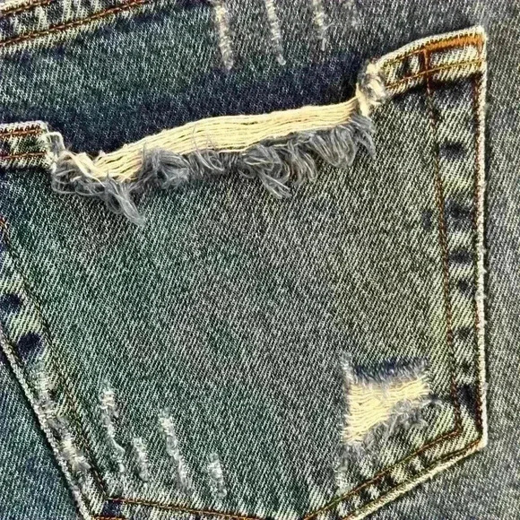 Agolde “Parker” Distressed Jean Shorts Size 26 - Picture 11 of 15